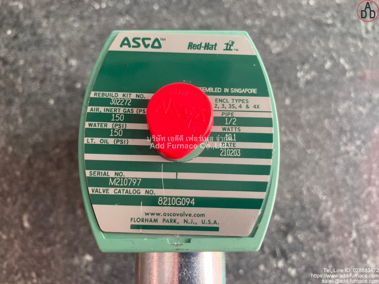 Asco Red Hat Rebuild Kit No 302272 (9)